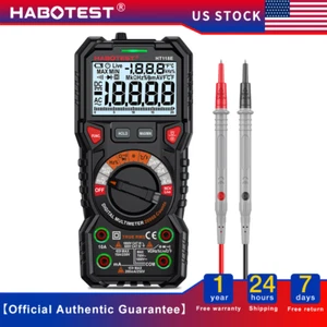 HABOTEST HT118E Digital Multimeter AC DC Voltage Volt Meter Resistance Ohm Meter - Picture 1 of 12