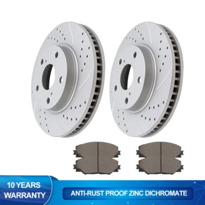 Rotores delanteros discos y pastillas de freno de cerámica de 275 mm para Toyota RAV4 Prius V Scion xB Foto 1 de 4