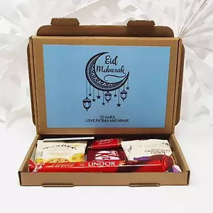 Regalo personalizzato Eid Mubarak Eid dolci Lindt tè cioccolato regalo IftaRamadan - Foto 1 di 10