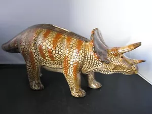 Triceratops Dinosaur Figurine Porcelain Money Box - Picture 1 of 9
