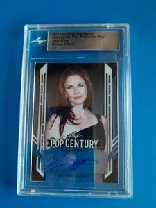 Melissa Gilbert 1/1 Negro Transparente Autografiado Prueba 2021 Hoja Pop Century - Imagen 1 de 2