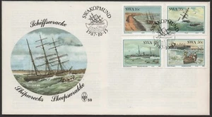 South West Africa / SWA 1987, Shipwrecks, SG 483- 458, FDC - Picture 1 of 2