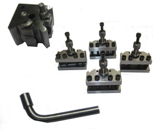 QUICK CHANGE TOOLPOST FOR MINI LATHE 3 STANDARD 1 VEE HOLDER FROM RDGTOOLS - Picture 1 of 2