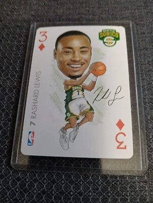 Rashad Lewis  2004-05 All Pro Deal NBA Playing Card Sonics Basketball Rare - Image 1 of 2