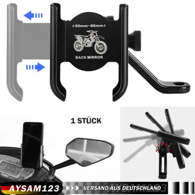 Motorrad Fahrrad Handy halter Roller Lenker Rückspiegel Universal Bike Passt - Bild 1 von 4