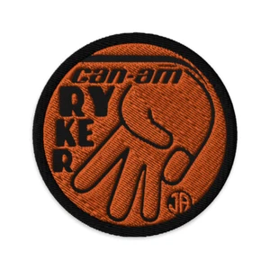 Can-Am Ryker 3 Down Orange Embroidered patches - Picture 1 of 5