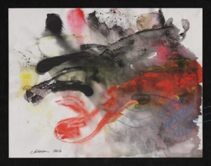 Dragon in the Hills 2016 C Peterson * Abstract * Watercolor Painting mystical - Bild 1 von 12
