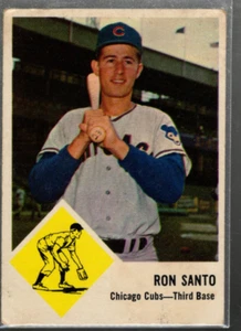 B4883- 1963 Fleer #32 Ron Santo - EX (EXCELLENT) - Picture 1 of 2