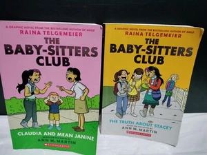 The Baby-Sitters Club Graphic Novels The Truth About Stacey & Claudia and Mean - Picture 1 of 13