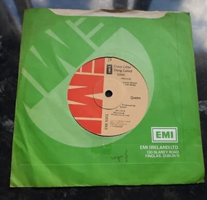 QUEEN - RARE IRISH PRESS 7" - CRAZY LITTLE THING CALED LOVE - 1979 - EMI Ireland - Picture 1 of 10