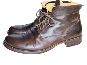 $620 FIORENTINI + BAKER CHUKKA BOOTS ETERNITY BROWN LEATHER LACE MEN SZ 43/US 10 - Picture 1 of 14