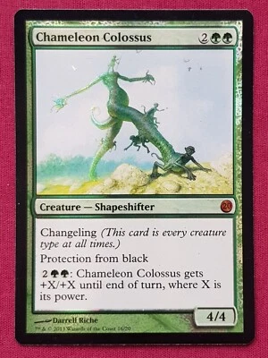 Magic The Gathering FROM THE VAULT TWENTY FOIL CHAMELEON COLOSSUS green card MTG - Image 1 of 2