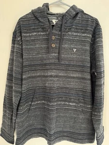 Vissla Hoodie Men’s Large Striped Knit Baja Surfer - Picture 1 of 7