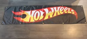 Hot Wheels Banner Flag Big 2x8 feet Toy Model Car Boys Room Art Decor Garage - Picture 1 of 4
