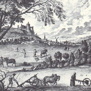 Agriculture Labourage  - Métier charrue - Gravure ancienne - Réédition 1964 - Imagen 1 de 2