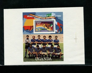 Uganda 1982 Soccer/Football World Cup Scott 359C IMPERF Printer's Proof  - Picture 1 of 1