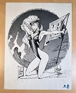 Comicon Bill Maus 1993 arte original con certificado de autenticidad entidad Comics Express Publications - Imagen 1 de 4