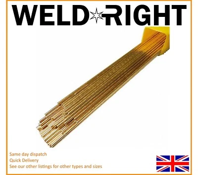 Weld Right® - Sifbronze No. 1 Brazing Welding Rods 1.6mm x 30 Rods (333mm)