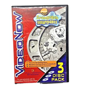 Video Now Spongebob Squarepants 3 Disc Pack Full Length Episodes 1 Bonus Disc - Picture 1 of 16