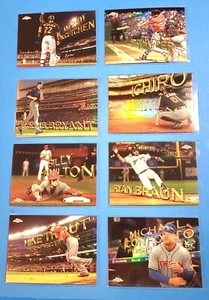 Lotto 8 carte rifrattore inserto prospettive cromate Topps 2016 Harper Trout Ichiroš„ - Foto 1 di 18