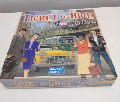 Ticket to Ride New York Board Game Days of Wonder Complete 2 to 4 Players Used - Image 1 of 4