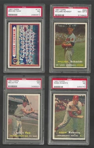 Nellie Fox #38 1957 Topps Baseball Card Graded PSA 7 - ONE CARD ONLY - Picture 1 of 1