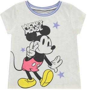 Disney Mickey Mouse Toddler Girls Short Sleeve T-Shirt- Toddler Sizes 2T-4T... - Picture 1 of 6