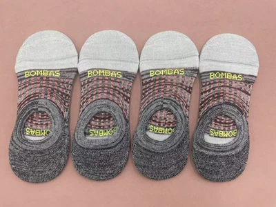 4 pares de calcetines Bombas para mujer acolchados jaspeados No Shows talla pequeña camuflaje gris Foto 1 de 2