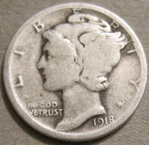 VERKAUF WIE ABGEBILDET - 1918 D MERKUR GROSCHEN *** 90% SILBER *** 817 - Bild 1 von 6