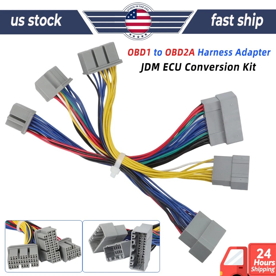 OBD1 to OBD2A Harness Adapter For 1992-1995 Honda & Acura JDM ECU Conversion Kit - Изображение 1 из 4