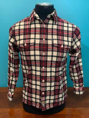 Camisa Urban Pipeline para niño suave a cuadros con botones - talla grande 14-16, roja negra Foto 1 de 4