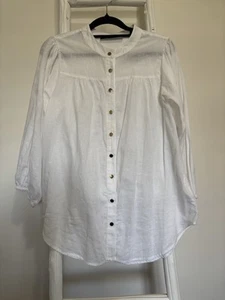 Decjuba Cotton Linen Blouse 10 - Picture 1 of 4