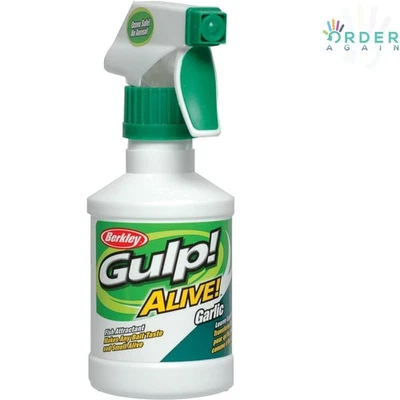 Fish Attractant Garlic 8 Oz Spray Bottle Improve Bait Effectiveness - Image 1 of 2