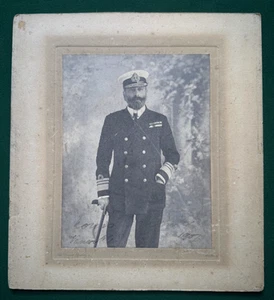 Antique Royal Navy Prince Louis Battenberg Signed Photo HMS Venerable 1907 - Picture 1 of 5