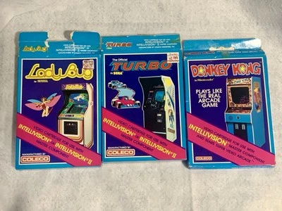Turbo Lady Bug Donkey Kong Box Only Lot No Game Mattel Intellivision Kay-Bee - Image 1 of 4