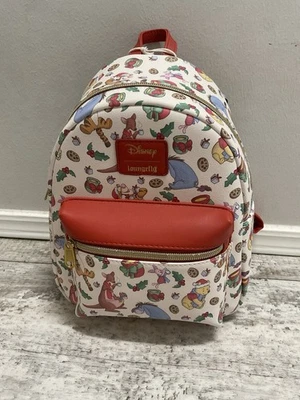 NWT Loungefly Disney Winnie The Pooh Milk & Cookies Holiday Mini Backpack - Image 1 of 4