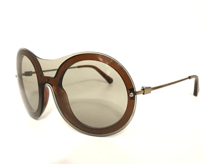 Gafas de sol redondas translúcidas marrón coñac ópalo Emporio Armani EA4055 Foto 1 de 4