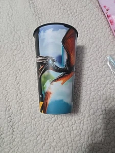 Jurassic World Rebirth Quetzalcoatlus Big Gulp Cup And Straw W/ Keychain/hanger - Picture 1 of 4