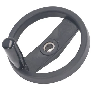 Hand Wheel 16mm Center Hole 160mm Outer Diameter With Revolving Handle 2 Spoked - Image 1 of 4