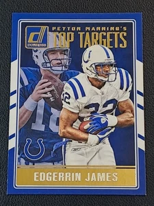 Edgerrin James Peyton Manning's Top Targets 2016 Panini Donruss #5 Football Card - Picture 1 of 2