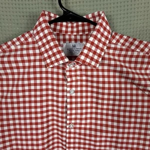 Camisa de Sotavento Mizzen + Principal LIGERA Borde Grande Rojo Cuadros Guinga Manga Larga - Imagen 1 de 9