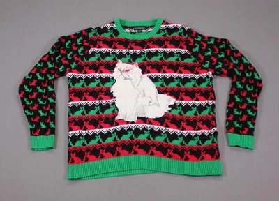Suéter de Navidad Feo Gatito Loco Para Hombre Blizzard Bay Algodón Talla XXL Foto 1 de 4