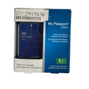 WD My Passport ULTRA Storage Blue 1 TB Model WDBGPU0010BBL-NESN Win 10 - Picture 1 of 7