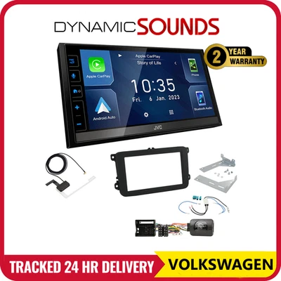 VW Transporter T5 / T5.1 JVC 6.8" DAB+ USB BT CarPlay Android Auto Stereo Kit - Image 1 of 4