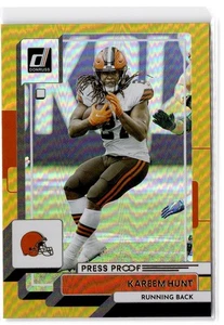 2022 Donruss Kareem Hunt #211 Premium Press Proof Cleveland Browns - Picture 1 of 2