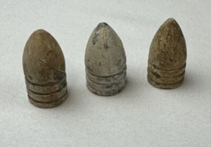 SCARCE .69 CAL CS "AUSTRIAN" RIFLE BULLET. M&M # 320 CIVIL WAR Set Of 3 - Picture 1 of 7