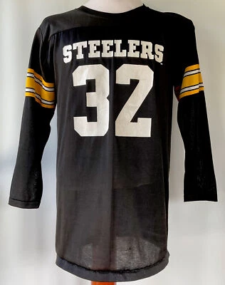 Rawlings 匹兹堡钢人队 Franco Harris 球衣 青年尺寸 XL/成人 S — 第 1/4 张图片