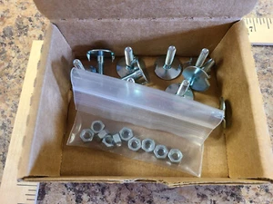 (10PK) Pernos de elevador con colmillos galvanizado grado 2 acero, tamaño de rosca M6 30 mm de largo - Imagen 1 de 2