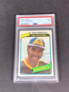 Dave Winfield 1980 Topps #230 PSA 7 casi nuevo - Imagen 1 de 2