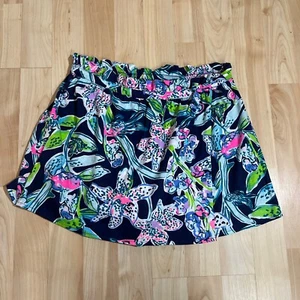 Lilly Pulitzer Girl's Karla Skort in Bright Navy Sway This Way Size XL (12-14) - Picture 1 of 7